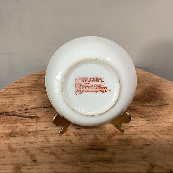 Vintage - Japanese Porcelain Wares - Small Bowl - Decorated in Hong Kong - Rare - Picture 4 of 10